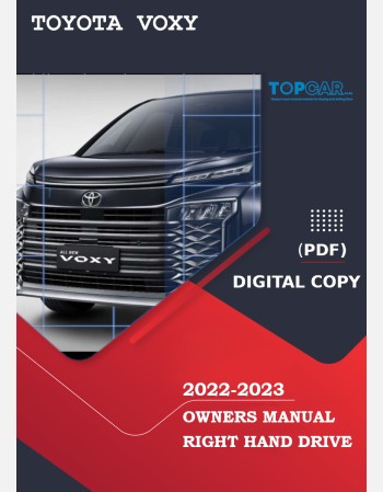 toyota voxy 2022-2023 owners manual